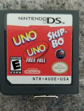 Nintendo DS UNO / Skip-Bo Game Cartridge Tested Working Retro Y2K Gaming